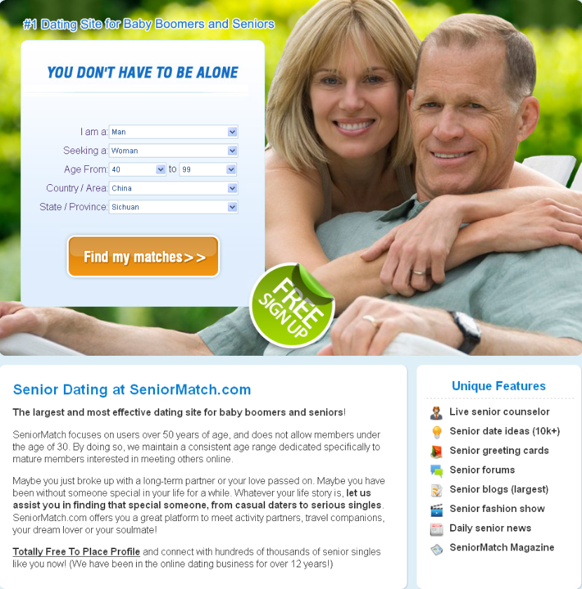 Senior dating sites bewertungen
